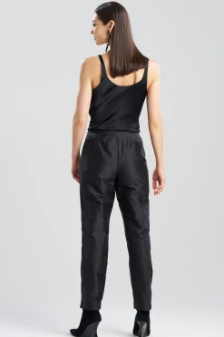 Natori Pants, Skirts & Shorts|Couture Pants-Couture Silk Dupioni Embroidered Slim Pants