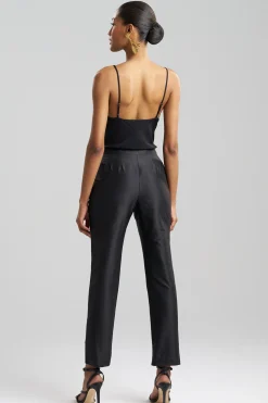 Natori Pants, Skirts & Shorts|Couture Pants-Couture Silk Dupioni Embroidered Slim Pants