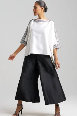 Natori Tops, Shirts & Tunics|Couture Tops-Couture Silk Dupioni Embroidered Top
