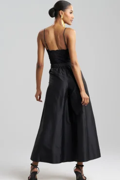 Natori Pants, Skirts & Shorts|Couture Pants-Couture Silk Dupioni Palazzo Ankle Pants