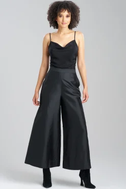 Natori Pants, Skirts & Shorts|Couture Pants-Couture Silk Dupioni Palazzo Ankle Pants