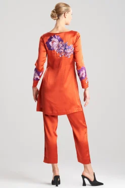 Natori Tops, Shirts & Tunics|Couture Tops-Couture Sumida Embroidered Silk Tunic