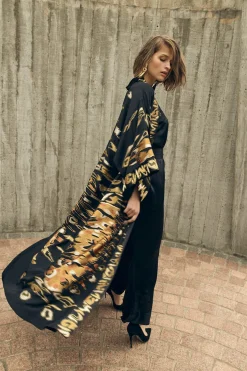 Natori Couture Robes-Couture Tiger Stripe Robe