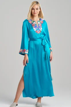 Natori Couture Caftans-Couture Toulouse Embroidered Silk Caftan