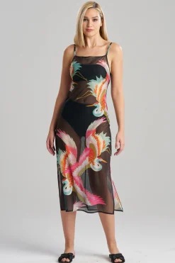 Natori Honeymoon|Beach Dresses-Crane Mesh Sheer Dress