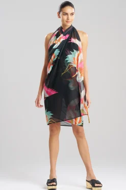 Natori Honeymoon|Pareos-Crane Mesh Sheer Pareo