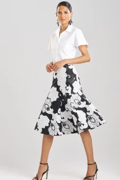 Natori Pants, Skirts & Shorts-Cressida Applique Flair Skirt
