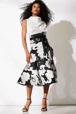 Natori Pants, Skirts & Shorts-Cressida Applique Flair Skirt