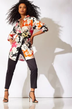 Natori Tops, Shirts & Tunics-Cressida Printed Silk Twill Tunic Shirt