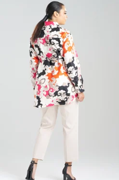 Natori Tops, Shirts & Tunics-Cressida Printed Silk Twill Tunic Shirt