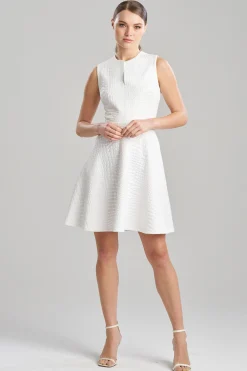 Natori Dresses-Crocodile Jacquard Dress