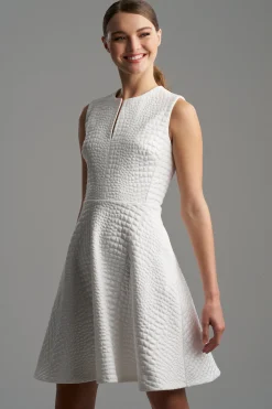 Natori Dresses-Crocodile Jacquard Dress