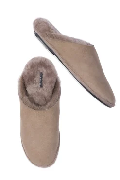 Natori Slides|Slippers-Cuddle Genuine Reverse Shearling Slipper Slide