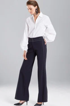 Natori Pants, Skirts & Shorts-Denim Side Slit Pants