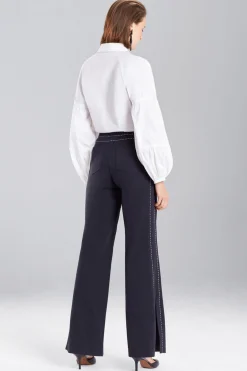 Natori Pants, Skirts & Shorts-Denim Side Slit Pants