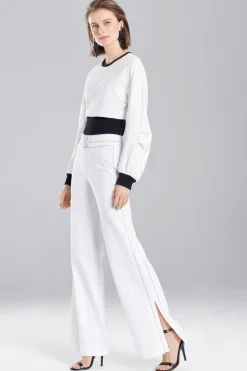 Natori Pants, Skirts & Shorts-Denim Side Slit Pants