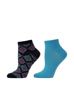 Natori Socks-Diamond Socks - 2 Pair Pack