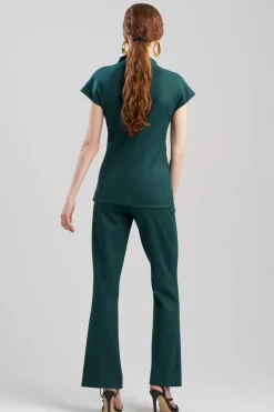 Natori Plus Sizes|Tops, Shirts & Tunics-Double Jersey Funnel Neck Top