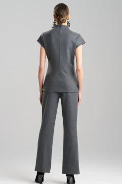 Natori Plus Sizes|Tops, Shirts & Tunics-Double Jersey Funnel Neck Top