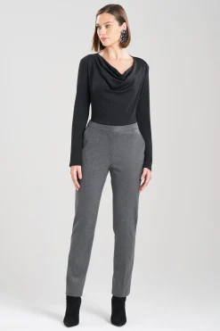 Natori Essentials|Pants, Skirts & Shorts-Double Jersey Tapered Pants