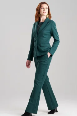 Natori Jackets & Outerwear-Double Jersey Two Button Lapel Blazer