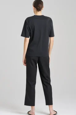 Natori Unisex|Tops, Shirts & Tunics-Dragon Cotton Jersey Embroidered Unisex T-Shirt