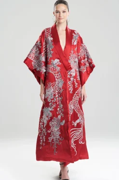 Natori Robes & Kimonos|Couture Robes-Dragon Embroidery Silk Robe
