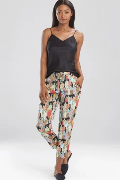 Natori Pajama Bottoms-Dynasty Cropped Pants