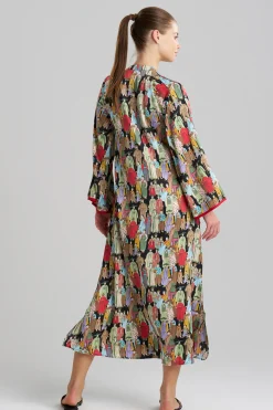 Natori Caftans|Caftan Dresses-Dynasty Mandarin Zip Caftan