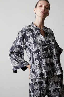 Natori Pajama Sets-Dynasty PJ - Black