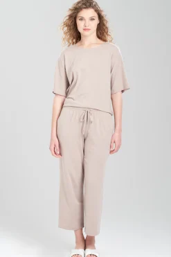Natori Lounge Bottoms-Ease Crop Pants