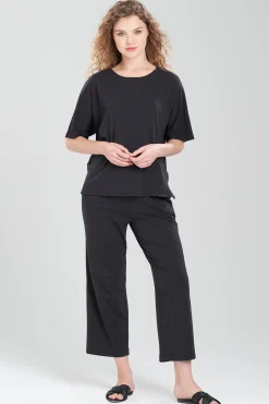 Natori Pajama Tops|Lounge Tops-Ease Short Sleeve Top