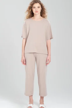 Natori Pajama Tops|Lounge Tops-Ease Short Sleeve Top