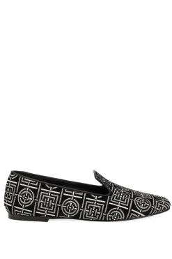 Natori Loafers-Edda Suede Infinity Embroidered Loafer