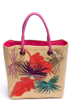 Natori Honeymoon|Bags-El Nido Embroidered Tote Bag
