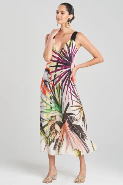 Natori Dresses|Wedding Guest Dresses-El Nido Obi Silk Midi Dress