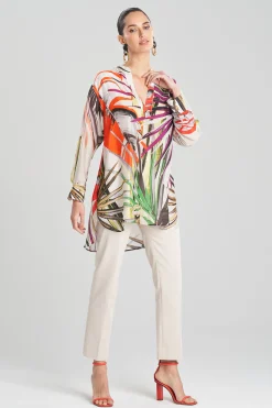 Natori Tops, Shirts & Tunics-El Nido Obi Silk Oversized Top