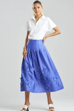 Natori Pants, Skirts & Shorts-Embellished Raffia Maxi Skirt