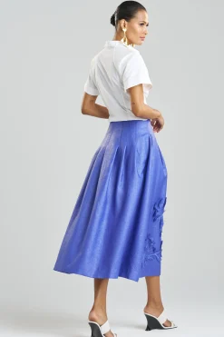 Natori Pants, Skirts & Shorts-Embellished Raffia Maxi Skirt