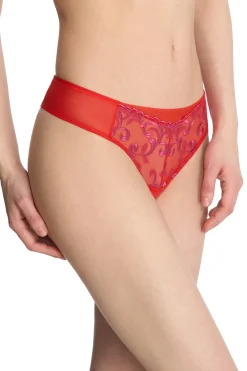 Natori Thongs-Embellished Thong