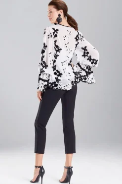 Natori Tops, Shirts & Tunics-Embroidered Long Sleeve Top