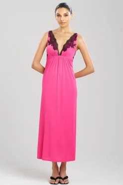 Natori Plus Sizes|Gowns-Enchant Lace Applique Gown