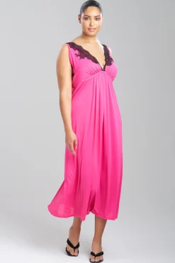 Natori Plus Sizes|Gowns-Enchant Lace Applique Gown