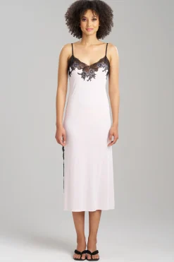 Natori Gowns-Enchant Lace Slit Gown