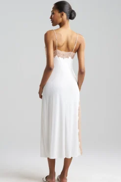 Natori Gowns-Enchant Lace Slit Gown