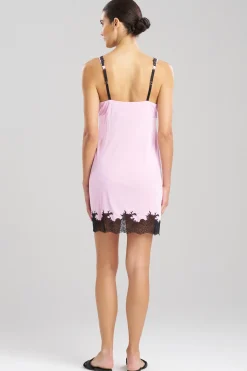 Natori Chemises-Enchant V-Neck Lace Applique Chemise