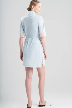 Natori Plus Sizes|Robes & Kimonos-Enchant Wrap With Lace