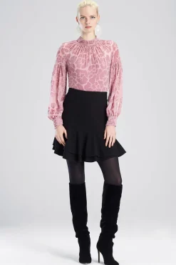 Natori Tops, Shirts & Tunics-Fallen Floral Burnot Top
