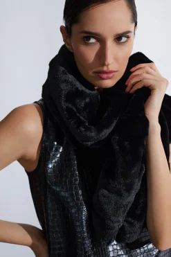 Natori Scarves & Shawls-Faux Fur Scarf