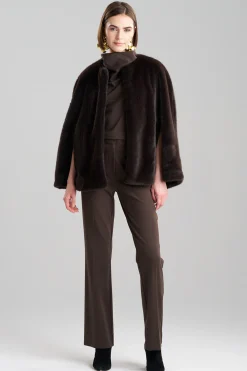 Natori Jackets & Outerwear-Faux Mink Cape